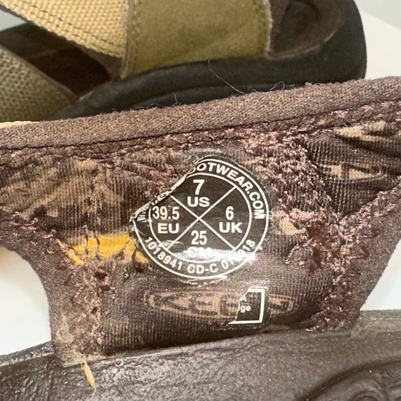 Keen Newport H2 Sandals - Army Green & Black -Size 7 Waterproof Hiking - Picture 10 of 13